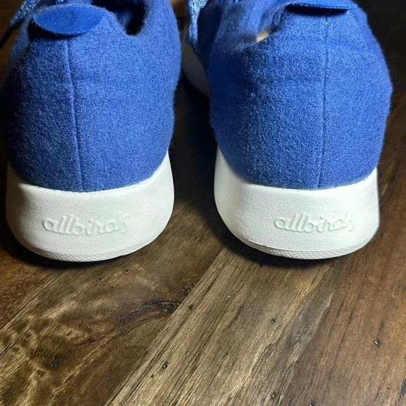 allbirds wool runners sneakers shoes blue color size 11 men GUC - Picture 6 of 8